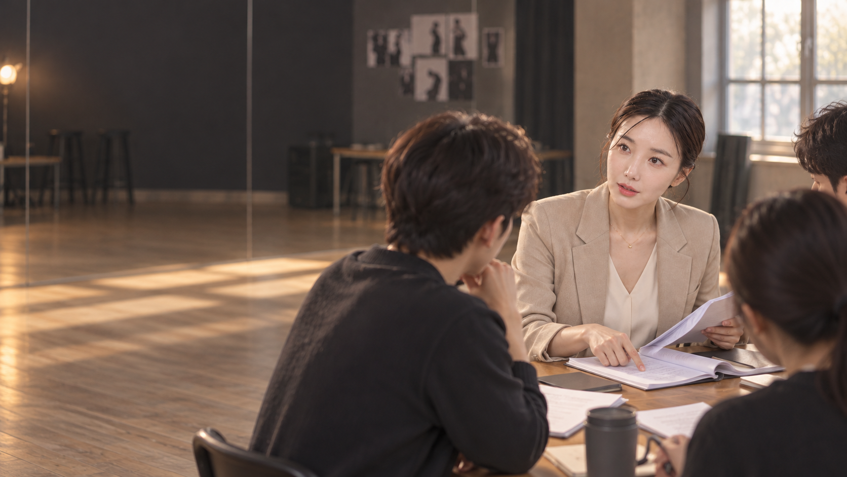 임도윤 강사의 AI 대본 피드백 장면